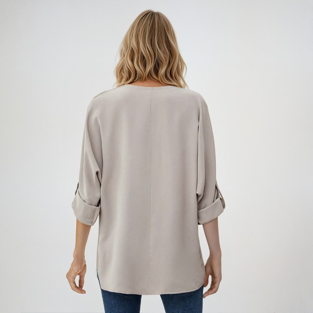 Mollie – Elegante V-hals Blouse voor Dames