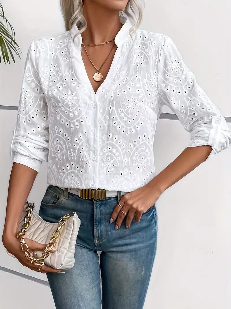 Milou | Stijlvolle Blouse met Boho Motief